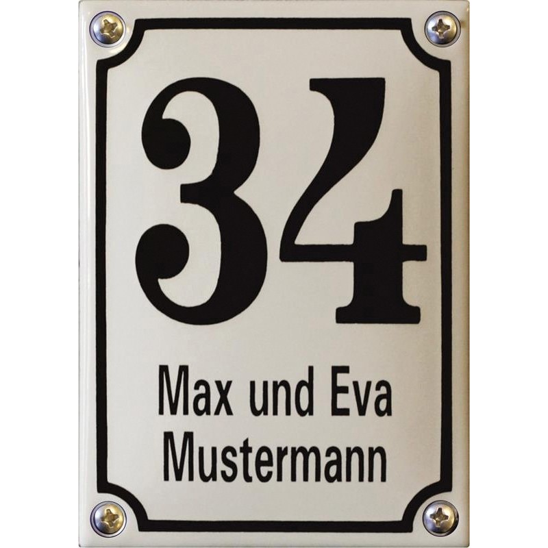 hausnummernschild mit namen hausnummernschild mit namen