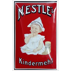Nestle Kindermehl Emailleschild 40x60cm gewölbt - Emaille Kopien und Repliken