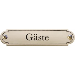 Emaille Türschild Nostalgisch 11,5x2,7cm