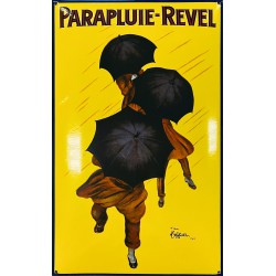 New In!  Parapluie Revel Emailschild Nostalgisch Emaille 40x65cm gewölbt - plaques émaillée