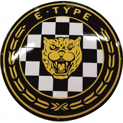 Jaguar E-Type Automobil Emailleschild 50 cm