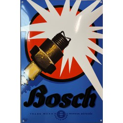 Bosch Trade Mark Schutz Marke Automobil Emailleschild gewölbt 44x64cm