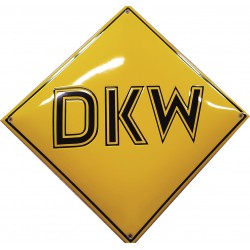 DKW Automobil Emailleschild 30x30cm gewölbt