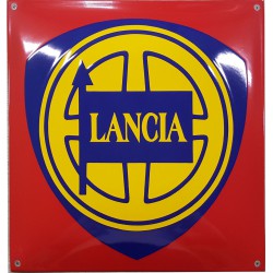 Lancia Automobil Emailleschild 40cm gewölbt