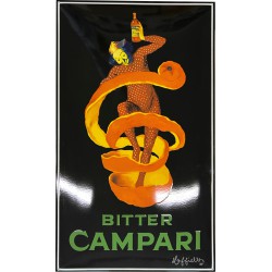 Bitter Campari Emailleschild 60x100cm gewölbt - Emaille Kopie
