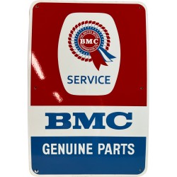 BMC Service Genuine Parts Automobil Emailleschild 46x69cm