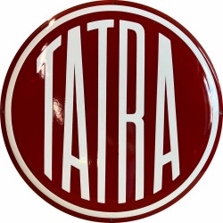 Tatra Automobil Emailleschild 50cm gewölbt