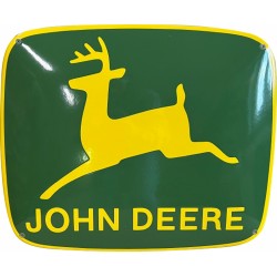 John Deere Automobil Emailleschild 48x40cm