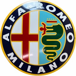 Alfa Romeo Automobil Emailleschild 50cm