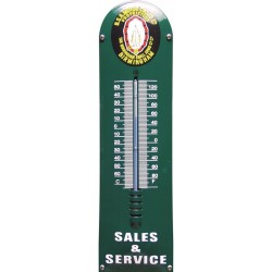 BSA Emaille Thermometer 12x43cm