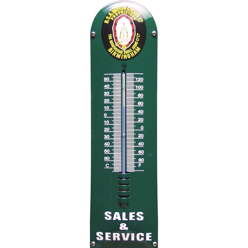 BSA Emaille Thermometer 12x43cm BSA Emaille Thermometer 12x43cm