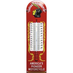 Emaille Thermometer mit Indian Motocycle logo