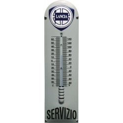 Emaille Thermometer mit Lancia logo