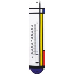 Emaille Thermometer mit Color Design logo