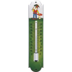 Emaille Thermometer mit Dwarf Design Logo