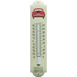 Porsche Emaille Thermometer 6,5x30cm