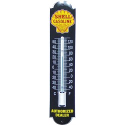 Shell Gasoline Dealer Emaille Thermometer 6,5x30cm