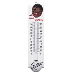 Vraagt Sigaren Emaille Thermometer 6,5x30cm