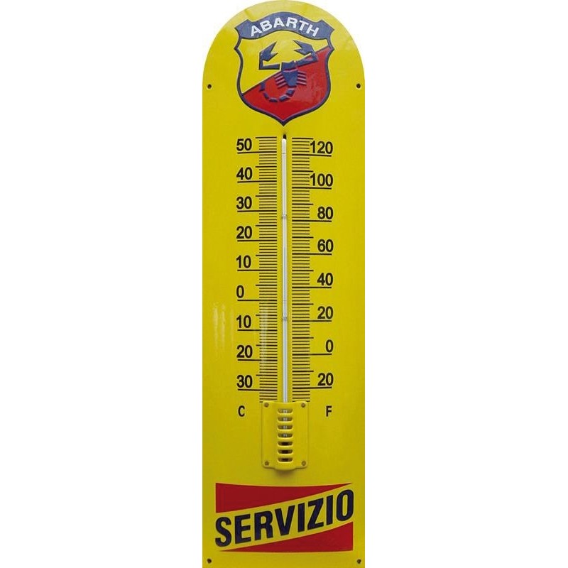 Abarth Servizio Emaille Thermometer Abarth Servizio Emaille Thermometer