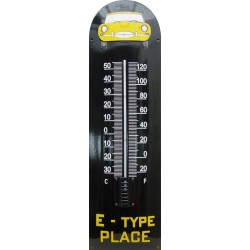 E-type Place Auto Front Emaille Thermometer