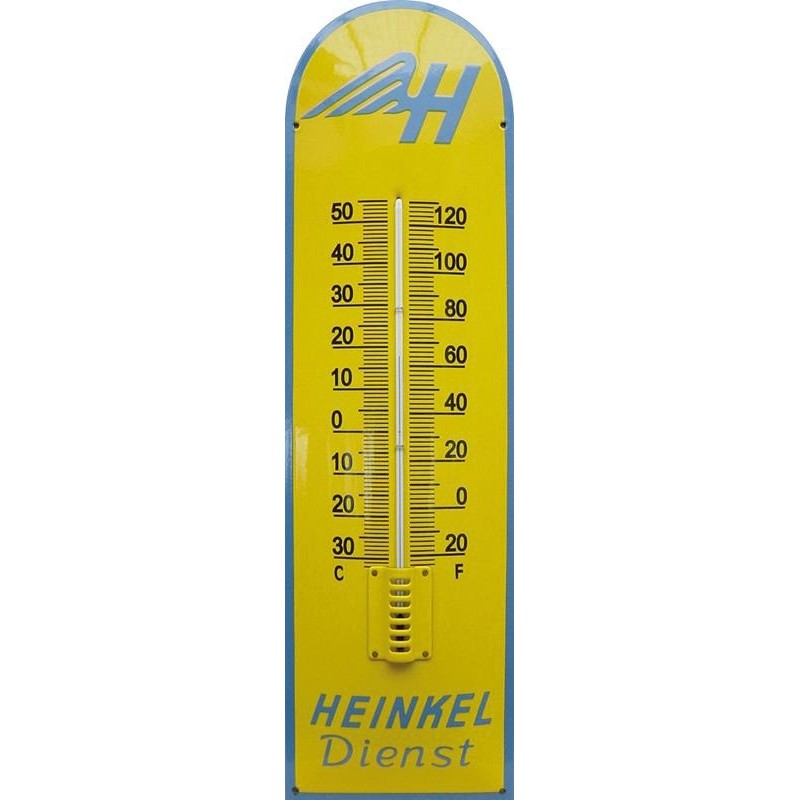 Heinkel Dienst Emaille Thermometer Heinkel Dienst Emaille Thermometer