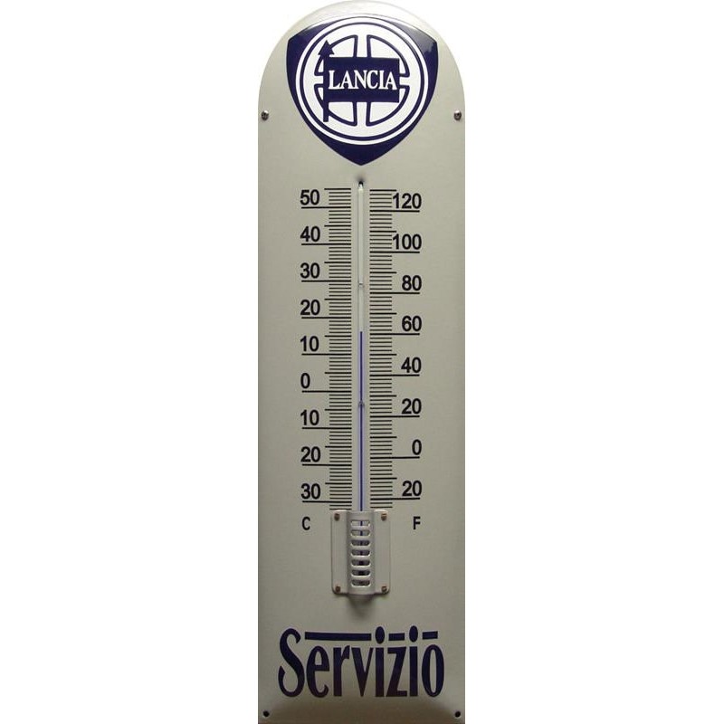 Lancia Servizio Emaille Thermometer Lancia Servizio Emaille Thermometer