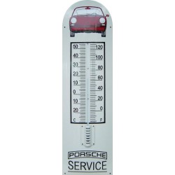 Porsche Service Auto Front Emaille Thermometer