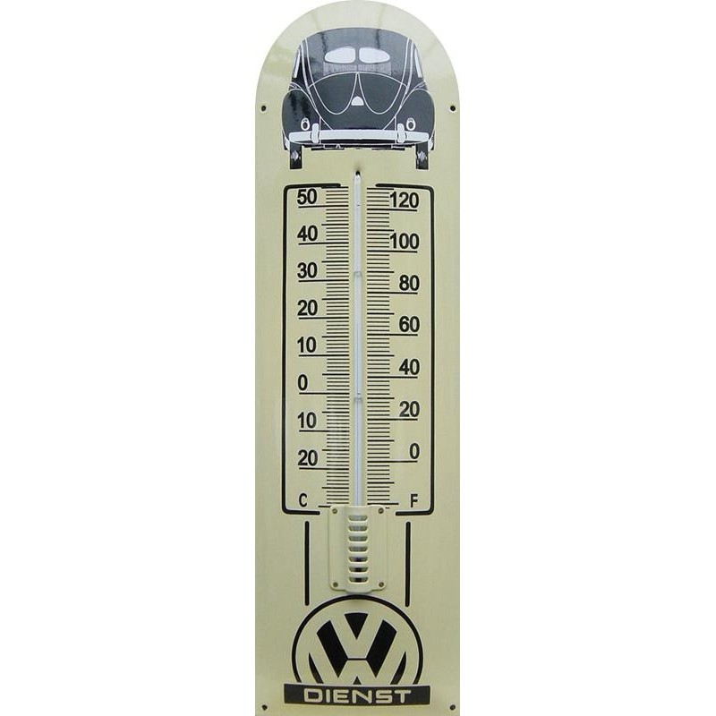 VW Dienst Auto Back Emaille Thermometer VW Dienst Auto Back Emaille Thermometer