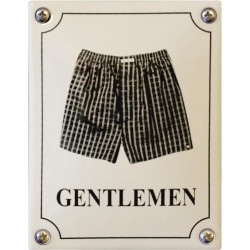 Emaille Toilettenschild Herren 10x14cm