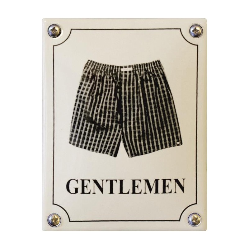 Emaille Toilettenschild Herren 10x14cm