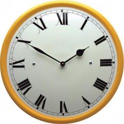 Emaille Uhr mit Römische Ziffern