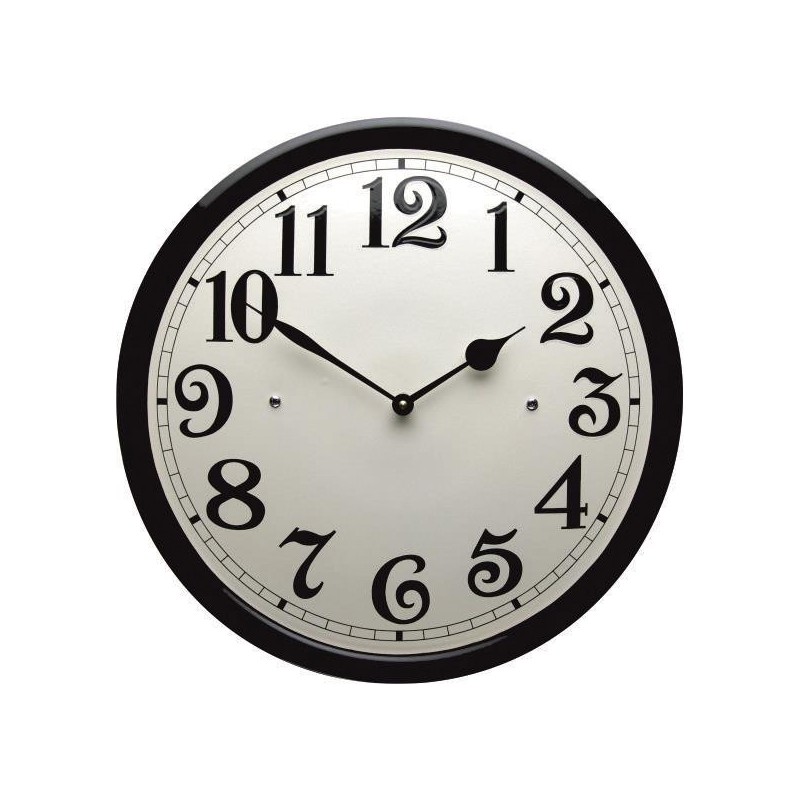 Emaille Uhr mit Arabische Ziffern 40cm Emaille Uhr mit Arabische Ziffern 40cm