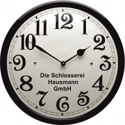 Uhr 40 cm arabische Ziffern mit Ihre Name